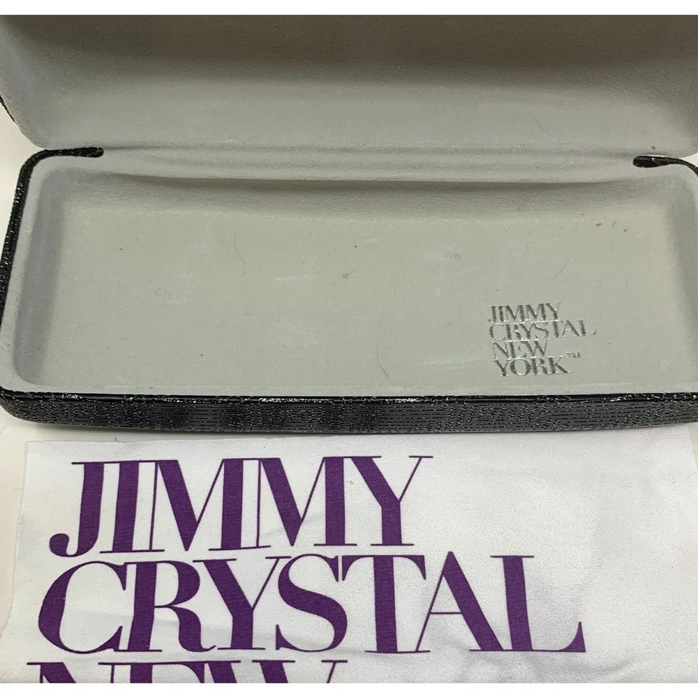 Jimmy Crystal New York Sunglasses Swarovski Crystals CS130 56 18 140 Case Cloth